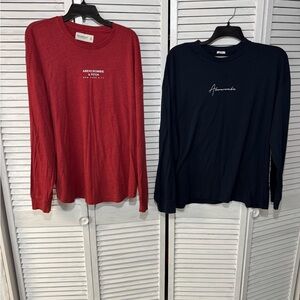 Abercrombie & Fitch Red and Blue Soft Collection Shirt